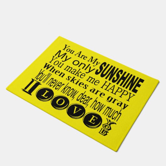 Je bent mijn zonnige deurmat (Schuin)