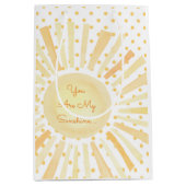 Je bent mijn zonnige gele Oranje pooldommels Medium Cadeauzakje (Voorkant)