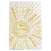 Je bent mijn zonnige gele Oranje pooldommels Medium Cadeauzakje (Achterkant)