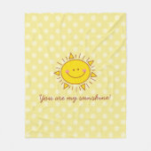 Je bent mijn zonnige gelukkige zonnige dag fleece deken (Voorkant)