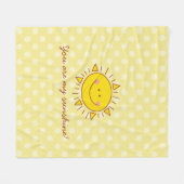 Je bent mijn zonnige gelukkige zonnige dag fleece deken (Voorkant (Horizontaal))