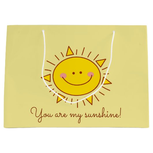 Je bent mijn zonnige gelukkige zonnige dag groot cadeauzakje (Voorkant)