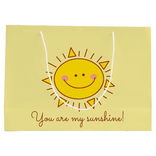 Je bent mijn zonnige gelukkige zonnige dag groot cadeauzakje (Achterkant)