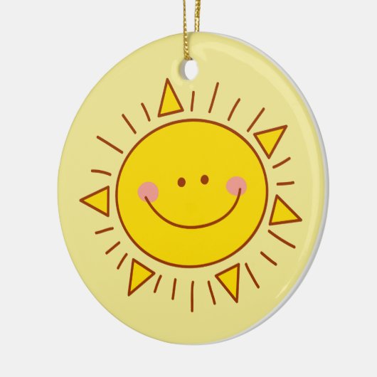 Je bent mijn zonnige gelukkige zonnige dag keramisch ornament (Links)