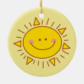 Je bent mijn zonnige gelukkige zonnige dag keramisch ornament (Achterkant)