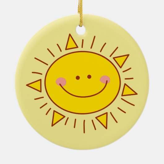 Je bent mijn zonnige gelukkige zonnige dag keramisch ornament (Achterkant)