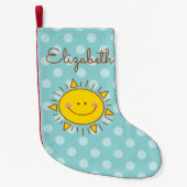 Je bent mijn zonnige gelukkige zonnige dag kleine kerstsok (Voorkant)