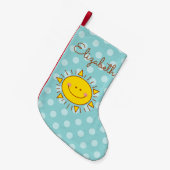 Je bent mijn zonnige gelukkige zonnige dag kleine kerstsok (Voorkant (Hangend))