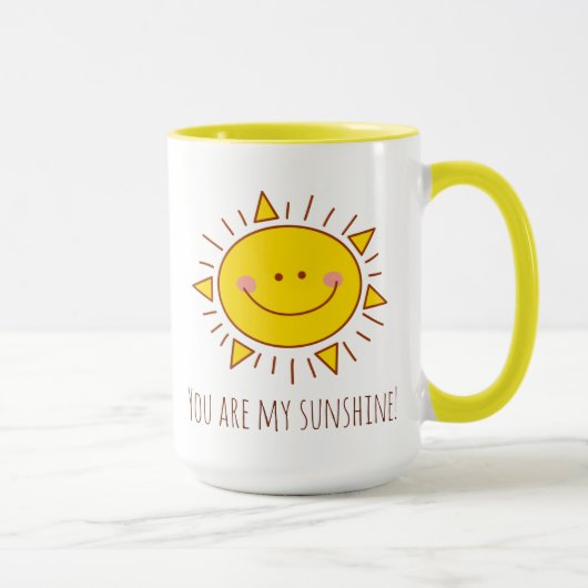 Je bent mijn zonnige gelukkige zonnige dag mok (Rechts)