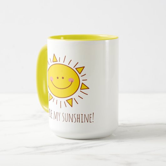 Je bent mijn zonnige gelukkige zonnige dag mok (Voorkant links)