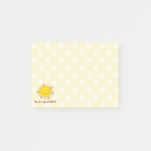 Je bent mijn zonnige gelukkige zonnige dag post-it® notes