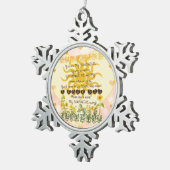 Je bent mijn zonnige hart tin sneeuwvlok ornament (Rechts)