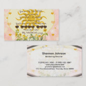 Je bent mijn zonnige hart visitekaartje (Voorkant / Achterkant)