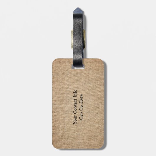 Je bent mijn zonnige op Burlap. Bagagelabel (Achterkant verticaal)