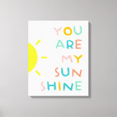Je bent mijn zonnige pastels canvas afdruk (Voorkant)