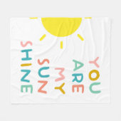 Je bent mijn zonnige pastels fleece deken (Voorkant (Horizontaal))