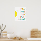 Je bent mijn zonnige pastels poster (Keuken)
