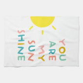 Je bent mijn zonnige pastels theedoek (Horizontaal)