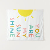 Je bent mijn zonnige pastels wandkleed (Voorkant (horizontaal))