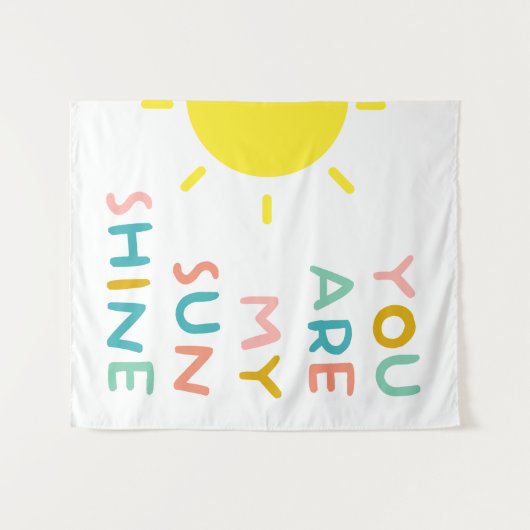 Je bent mijn zonnige pastels wandkleed (Voorkant (horizontaal))