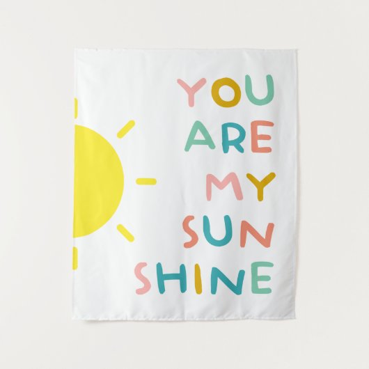 Je bent mijn zonnige pastels wandkleed (Voorkant)