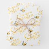 Je bent mijn zonnige wrappers inpakpapier vel (In situ)