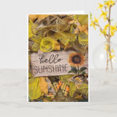 *JE* BENT MIJN ZONSHINE ELKE DAG JUBILEUM KAART (Gele Bloem)