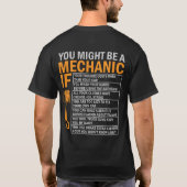 Je bent misschien een monteur als...Grappig T-shirt (Achterkant)