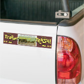 Je bent misschien Trailer Trash... bumpersticker (Op Truck)