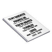 Je bent moedig dan je gelooft notitieboek (Rechterzijde)