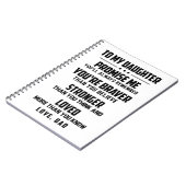 Je bent moedig dan je gelooft notitieboek (Linkerzijde)