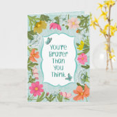 Je bent moediger dan je denkt bloementuin kaart (Gele Bloem)