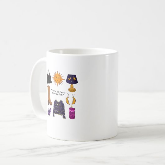 Je bent moeilijk om te winkelen voor Whimsigoth es Koffiemok (Voorkant links)