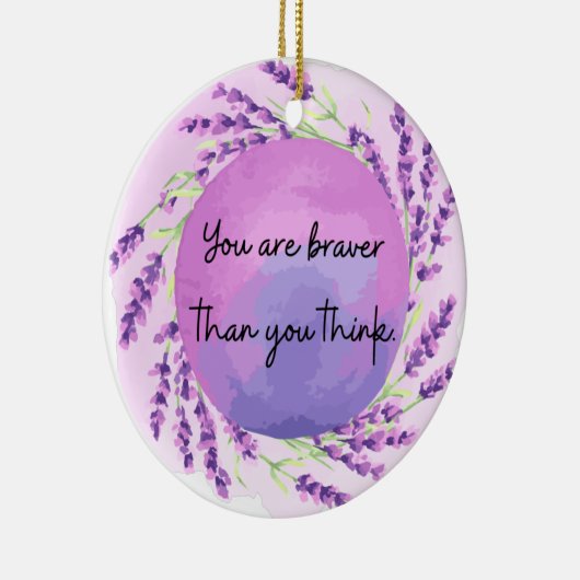 Je bent moever dan je denkt keramisch ornament (Rechts)