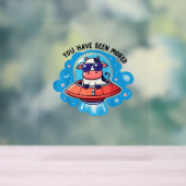 Je bent Moo'ed Mooed Koe Moo-Ed Space Funny Acryl Bord (Neutraal)