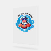 Je bent Moo'ed Mooed Koe Moo-Ed Space Funny Acryl Bord (Hoek)