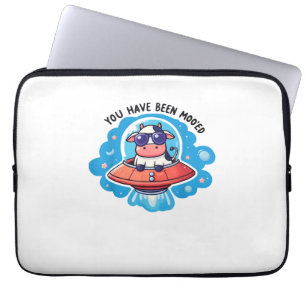 Je bent Moo'ed Mooed Koe Moo-Ed Space Funny Laptop Sleeve