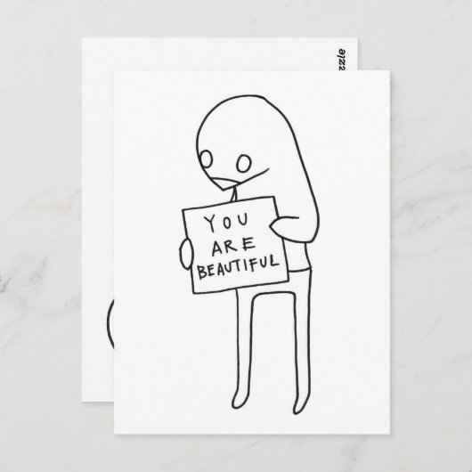 je bent mooi briefkaart (Voorkant / Achterkant)