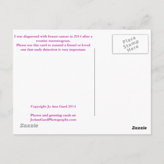 Je bent mooi! briefkaart (Achterkant)