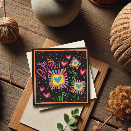 Je bent mooi Fun Floral Thinking van jou