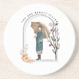 Je bent mooi gevuld zandsteen onderzetter