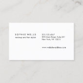 Je bent mooi kalligrafie Roos Gold Beauty Visitekaartje (Achterkant)