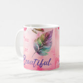 Je bent mooi koffiemok (Voorkant links)