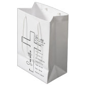 Je bent mooi kruis gepersonaliseerd medium cadeauzakje (Voorkant Gekanteld)