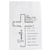 Je bent mooi kruis gepersonaliseerd medium cadeauzakje (Voorkant)