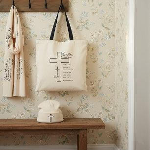 Je bent mooi kruis gepersonaliseerd tote bag