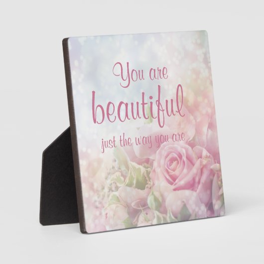 Je bent mooi, net zoals je citaat bent fotoplaat (Voorkant)