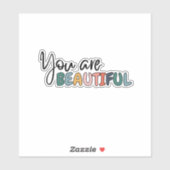 Je bent mooi netjes sticker (Vel)