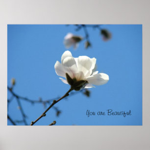 Je bent mooi poster art Blauwe Lucht Magnolia