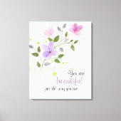 Je bent mooi zoals je bent canvas afdruk (Voorkant)